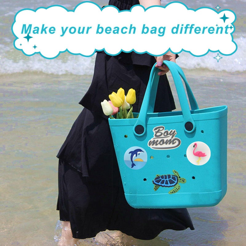 Lckaey Rubber Beach Bag Accessories-PVC Rubber decoration-for EVA Purse Bogg Inserts Y064Figure 50 - Image 3